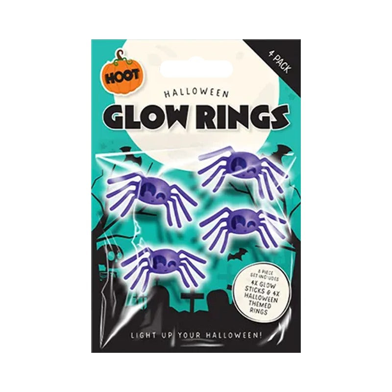Halloween Glow in the Dark Rings 4 Pack (2)
