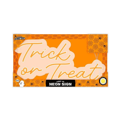 Halloween Light Up Neon Trick or Treat Sign