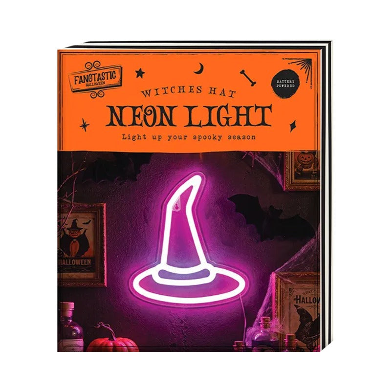 Halloween Witch Hat Neon Light