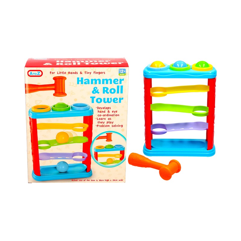 Hammer & Roll Tower Child Development Set