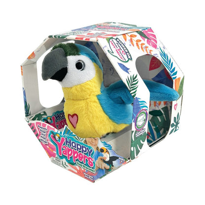 Happy Yappers Blue Parrot Talking Bird Toy (1)