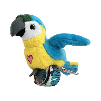 Happy Yappers Blue Parrot Talking Bird Toy