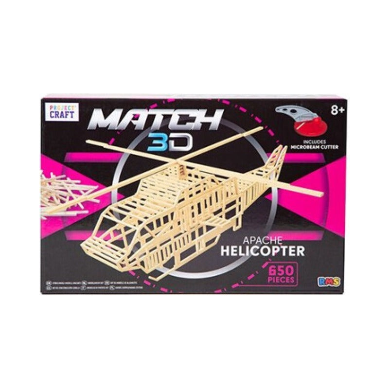 Helicopter Matchstick Construction Set