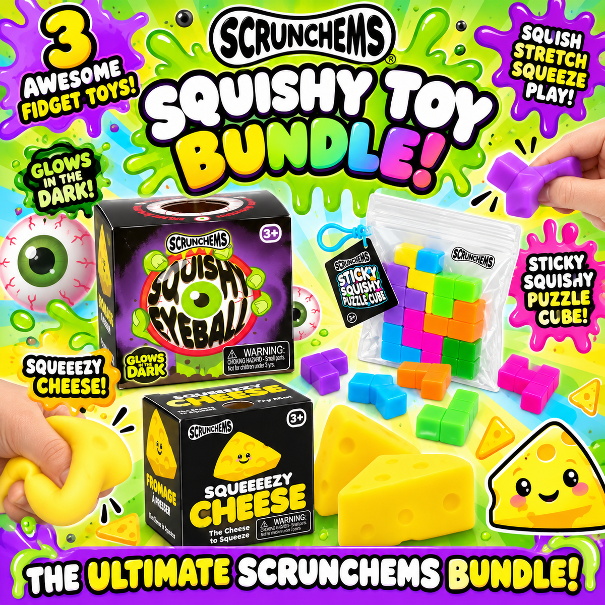 Scrunchems Squishy Toy Bundle