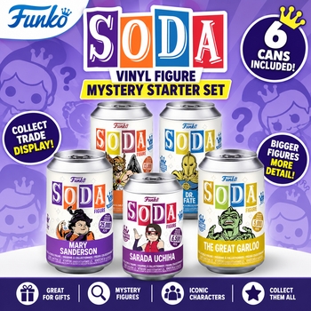Funko Vinyl Soda Mystery Starter Set (Box of 6)