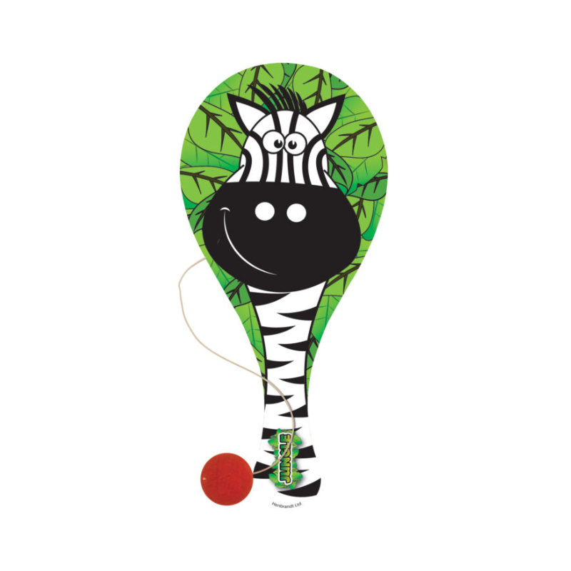 Wholesale Jungle Paddle Bat & Ball - (Case of 12)