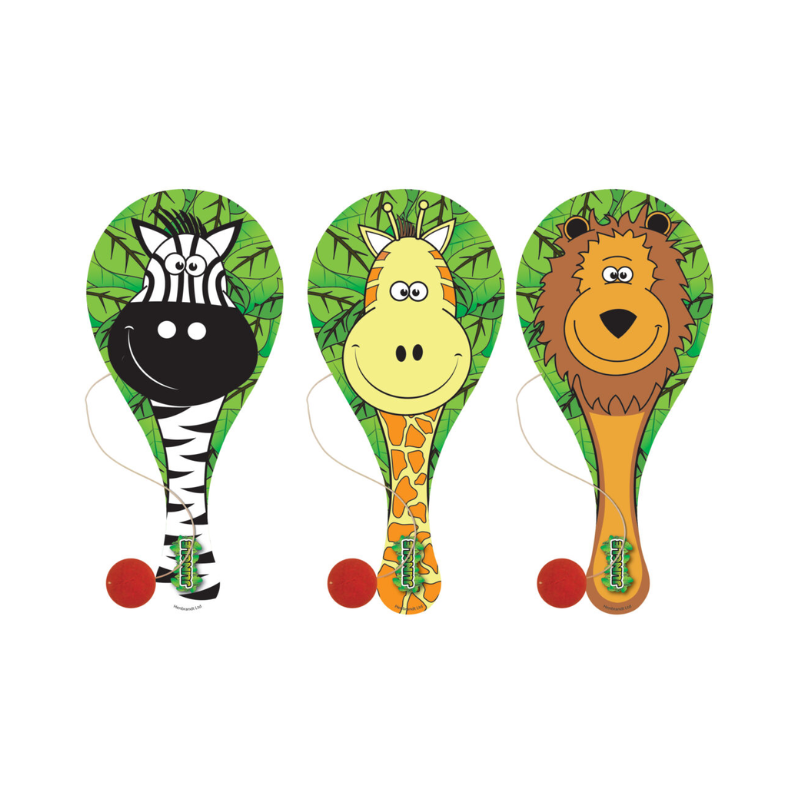 Wholesale Jungle Paddle Bat & Ball - (Case of 12)