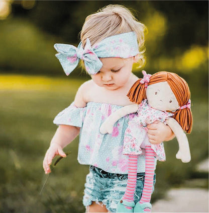 Katy Doll with Dark Brown Hair and Pink & Sea Green Dress (6)