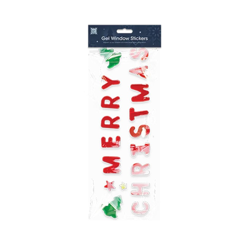 Large Christmas Gel Window Stickers