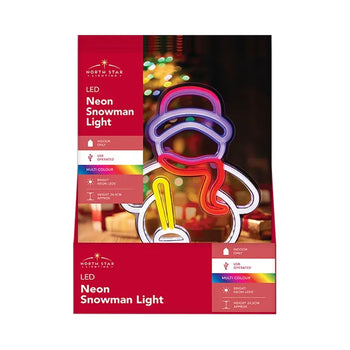 LED Snowman Neon Light 24.5cm