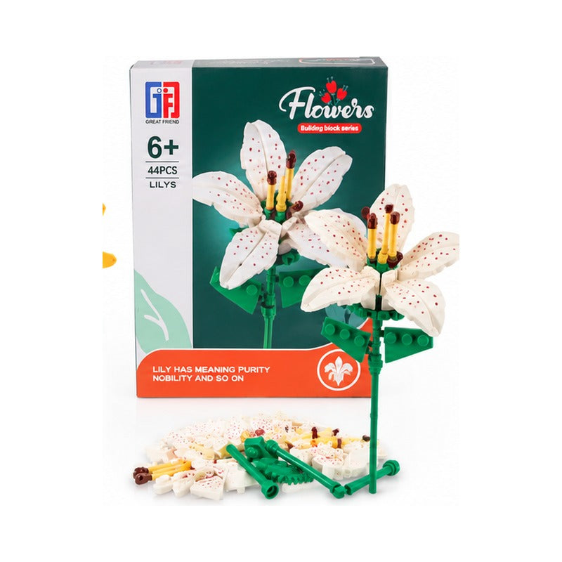 Lily Flower Building Block Kit