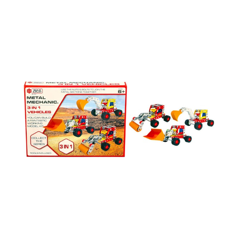 Metal Mechanics 3 in 1 Vehicles STEM Building Kit