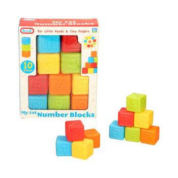 My 1st Number Blocks Learning Baby Toy - 10 Pack