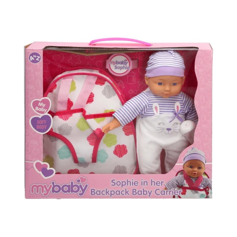 My Baby Sophie Baby with Backpack Car Seat Doll Set (2)