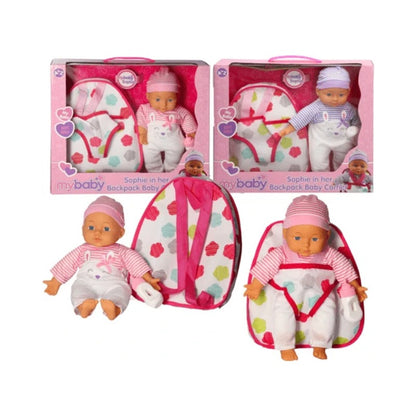 My Baby Sophie Baby with Backpack Car Seat Doll Set (3)