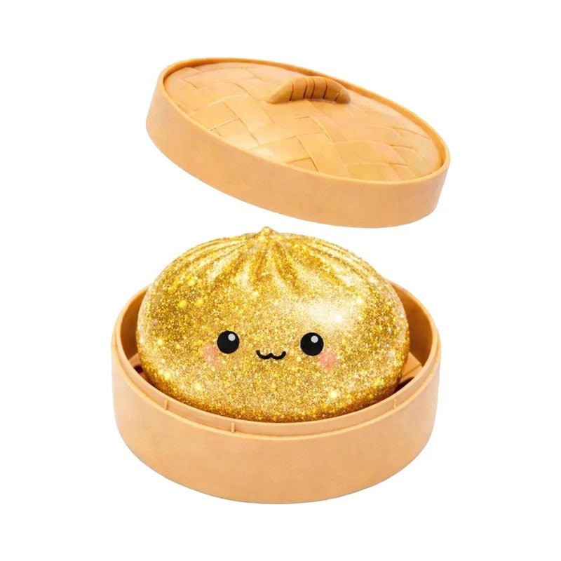 Original Viral Mystery Squishy Dumpling Gold Glitter Edition (1)