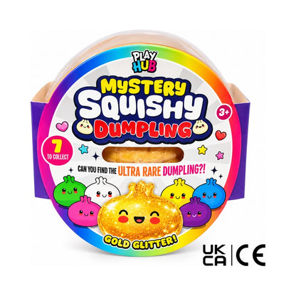 Original Viral Mystery Squishy Dumpling Gold Glitter Edition
