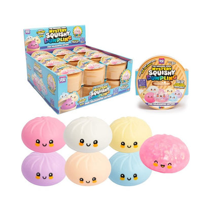 Original Viral Mystery Squishy Dumpling Pink Holographic Edition (1)