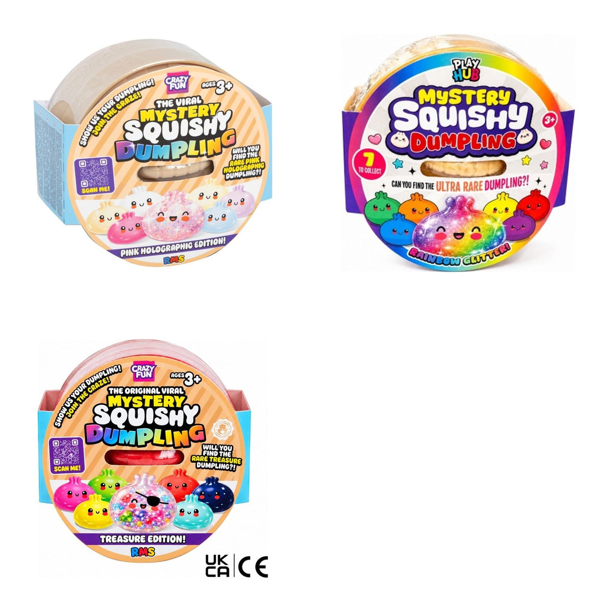 Original Viral Surprise Squishy Dumpling Bundle (4)