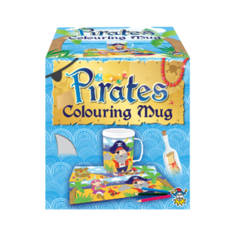 Wholesale Pirate Colouring Mug - (Case of 12)