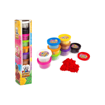 10 Mini Tubs Of Squeezy Sand Pack