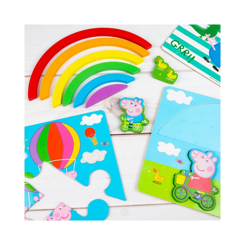 Peppa Pig Wooden Jigsaw Puzzle Set (1)