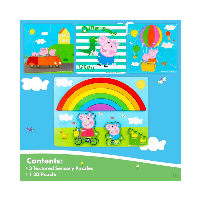 Peppa Pig Wooden Jigsaw Puzzle Set (4)