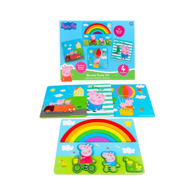 Peppa Pig Wooden Jigsaw Puzzle Set (5)