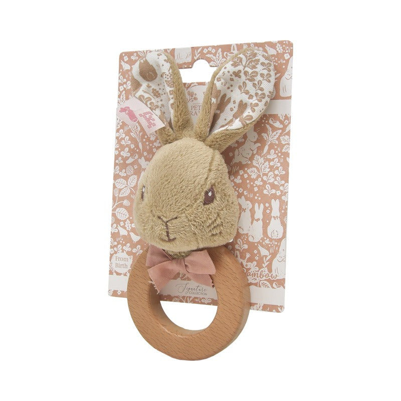 Peter Rabbit Flopsy Signature Baby Ring Rattle (2)