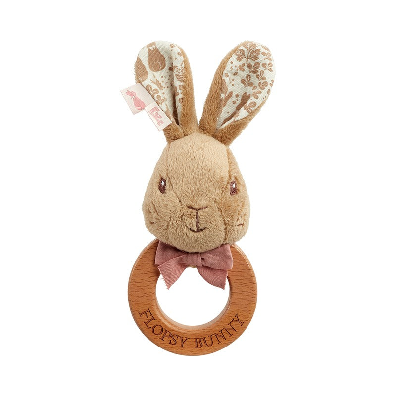 Peter Rabbit Flopsy Signature Baby Ring Rattle (3)