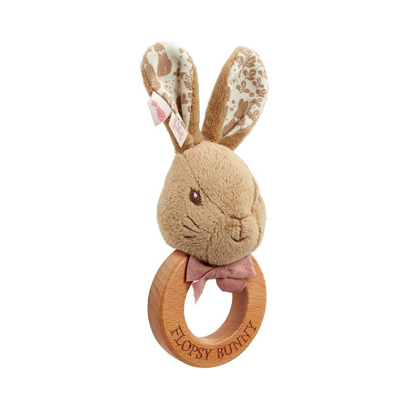 Peter Rabbit Flopsy Signature Baby Ring Rattle (4)