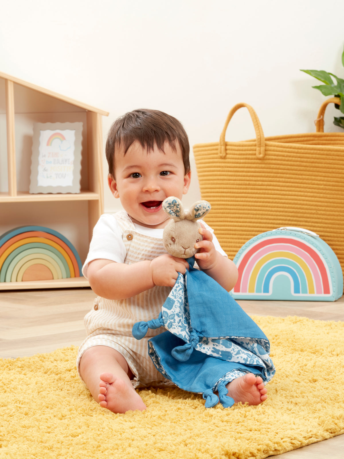 Peter Rabbit Muslin Baby Comforter (4)