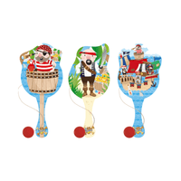 Wholesale Pirate Paddle Bat & Ball - (Case of 12)