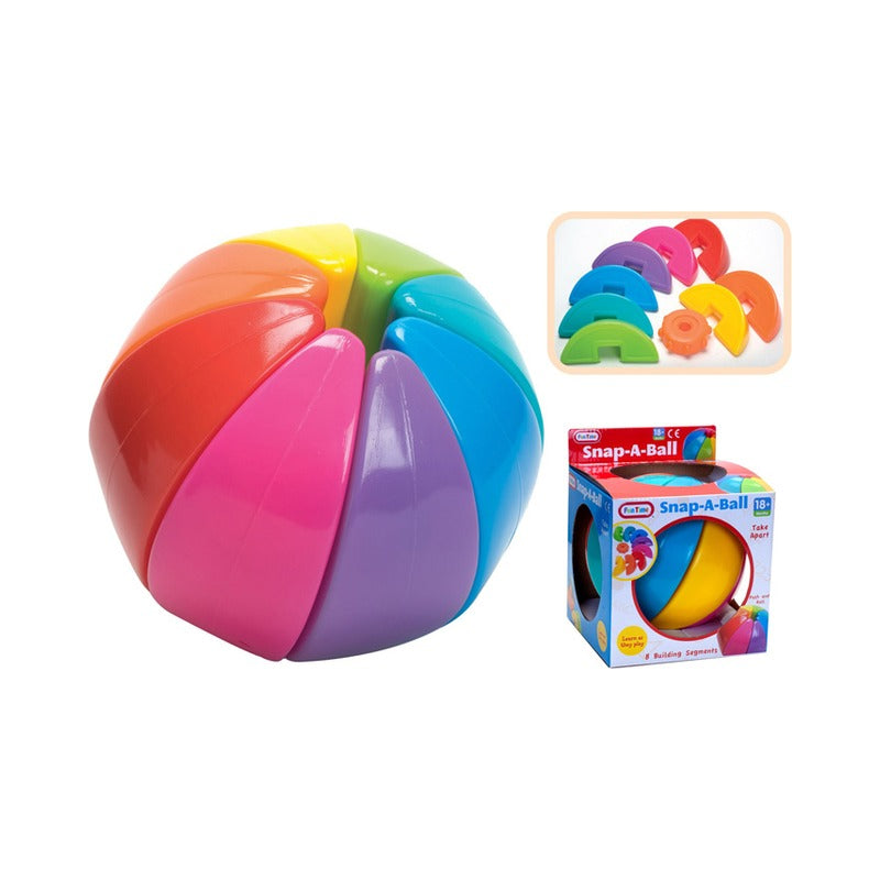 Rainbow Snap-a-Ball Development Baby Toy