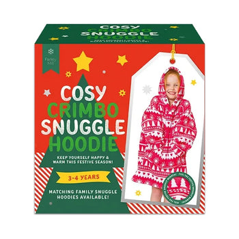 Red Cosy Christmas Snuggle Hoodie - 3-4 Years