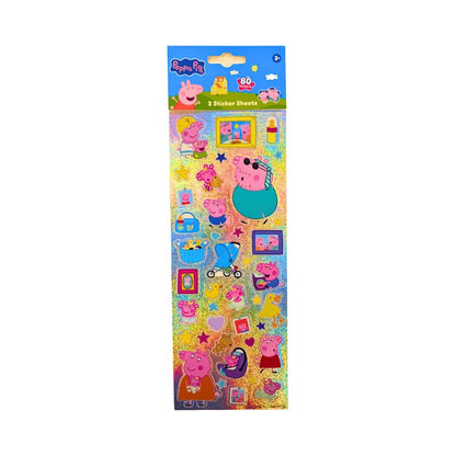 Peppa Pig Sticker Sheets - 80 Stickers