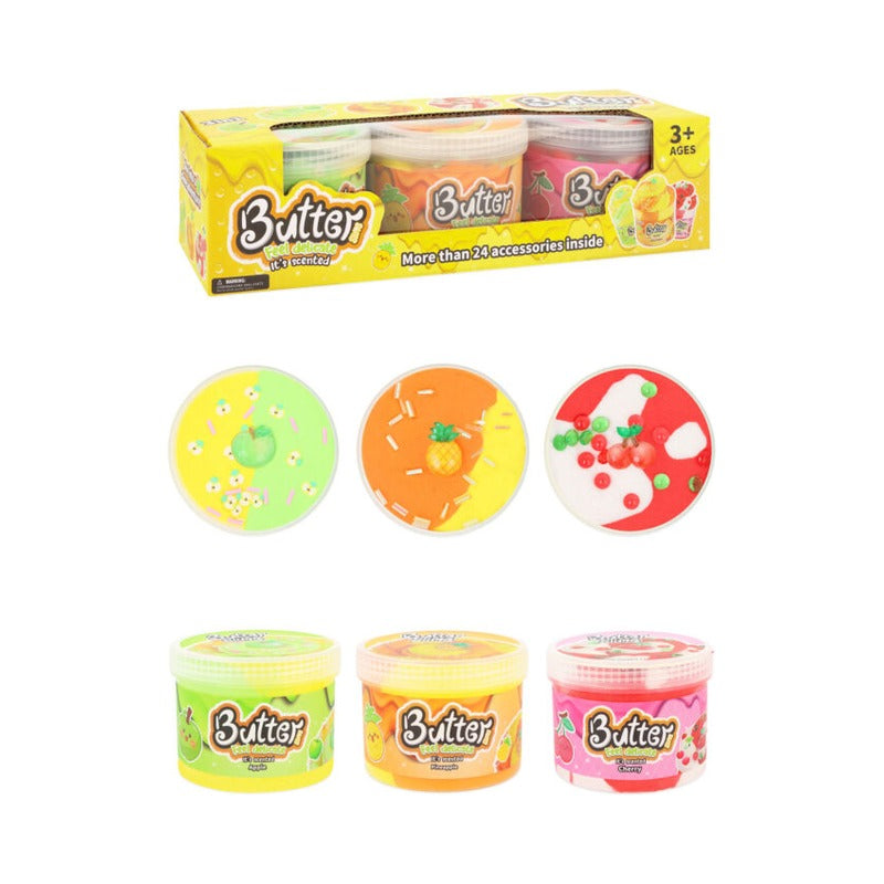 Scented Fruit Butter Slime 3 Pack (1)