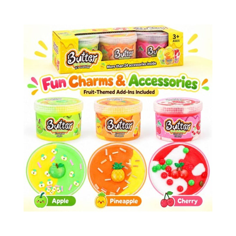 Scented Fruit Butter Slime 3 Pack (2)