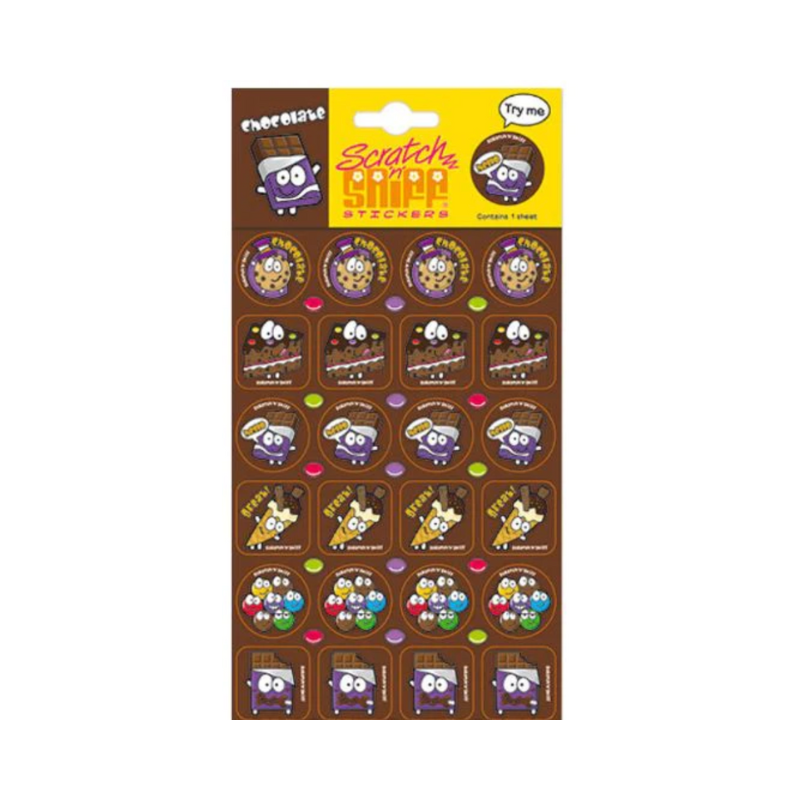 Chocolate Scratch & Sniff Sticker Sheet