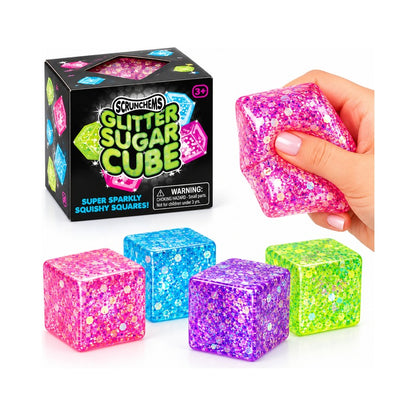 Scrunchems Glitter Sugar Cube Squishy Toy