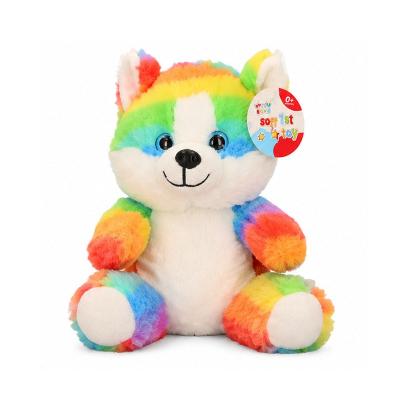 Soft Rainbow Dog Plush Toy