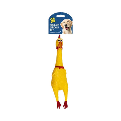 Squeaky Chicken Dog Toy