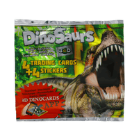Wholesale Dinosaur Trading Cards + 4 Stickers - (Case of 36)