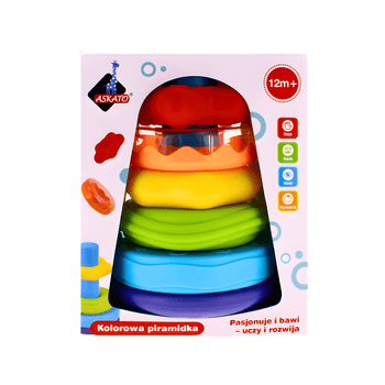 Stacking Colour Pyramid For Colour & Number Learning