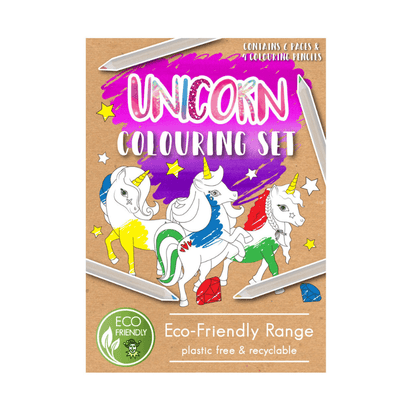 unicorn eco colouring set