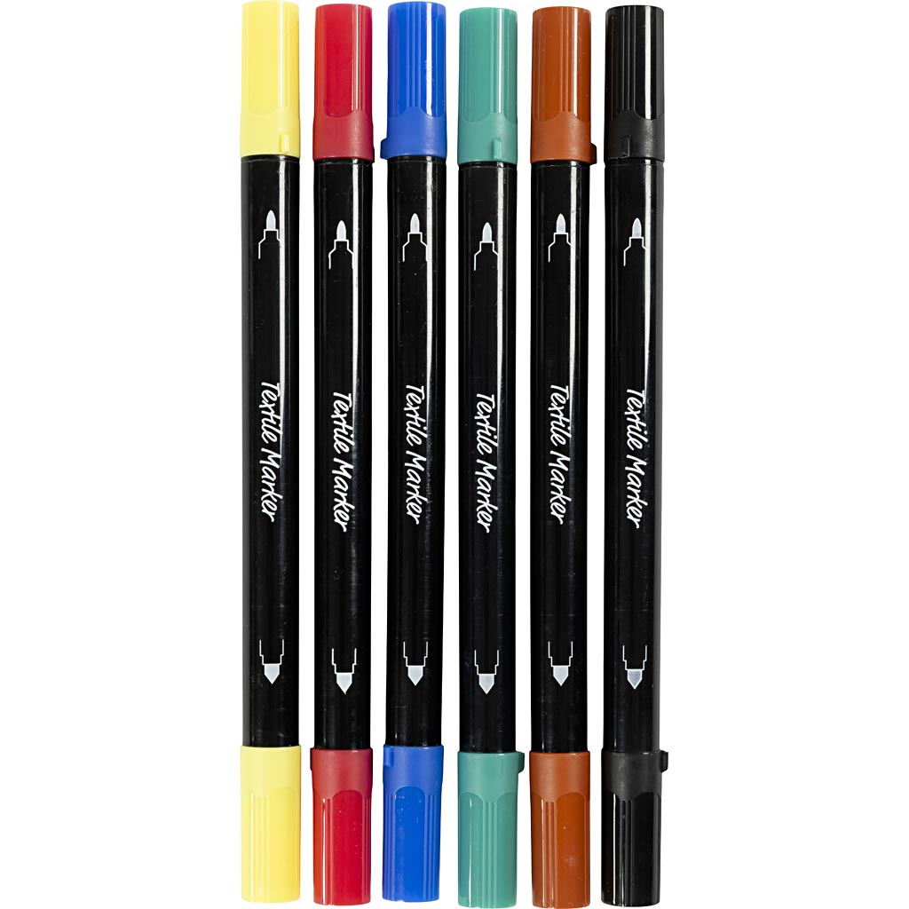 Wholesale 6 Pc Standard Colours Marker Set - (Case of 12)