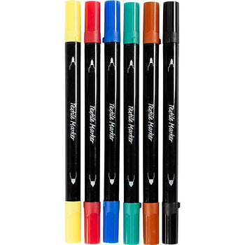 Wholesale 6 Pc Standard Colours Marker Set - (Case of 12)