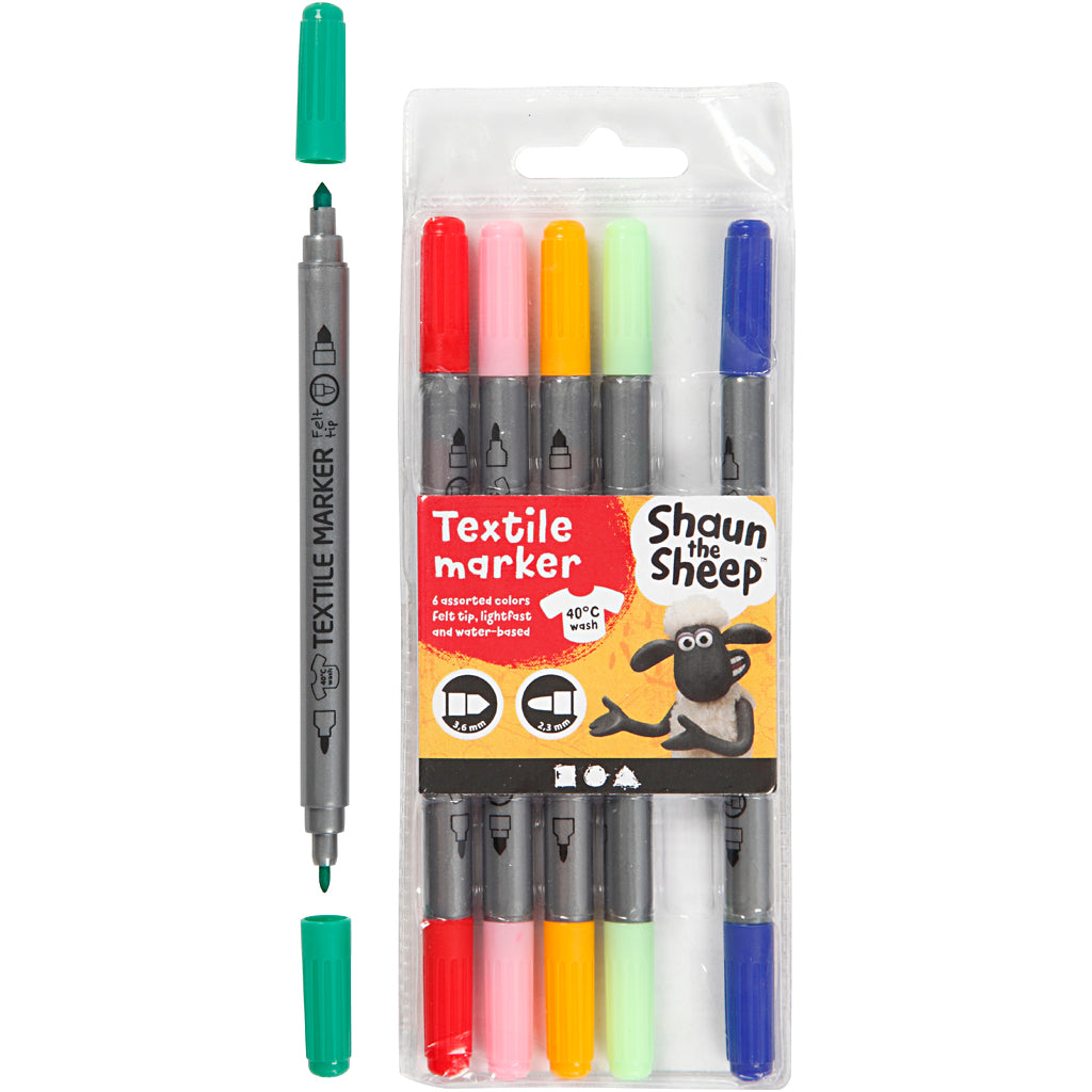 Wholesale Assorted Colours Marker - 6 Pack - (Case of 12)