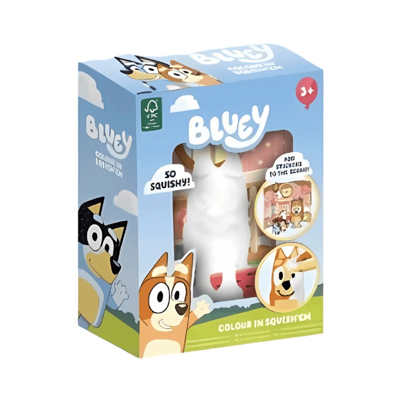 Wholesale Bluey Colour Your Own Squish'Em - Bingo - (CDU of 12)