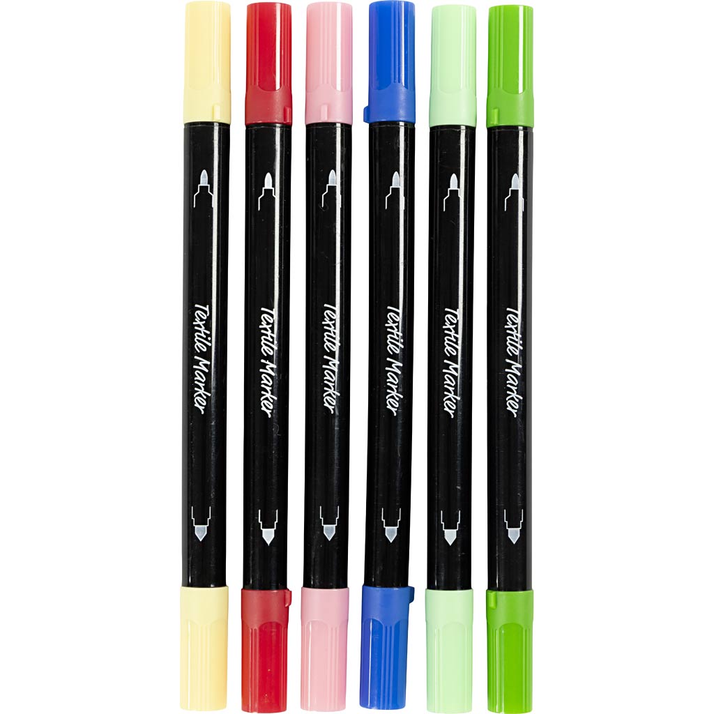 Wholesale Bright Colours Marker - 6 Pack - (Case of 12)